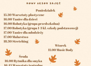 Ruszają nowe zajęcia dla dzieci! Ruszają nowe zajęcia dla dzieci!