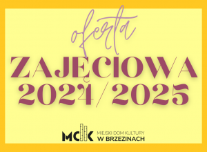 Zajęcia w sezonie 2024/2025